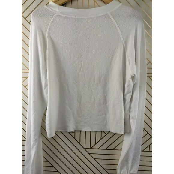 WILDFOX Women's ROSE ALL DAY Spell Out Cropped Pullover Jumper Size XS - Picture 10 of 10